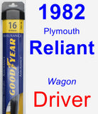 Driver Wiper Blade for 1982 Plymouth Reliant - Assurance