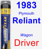 Driver Wiper Blade for 1983 Plymouth Reliant - Assurance