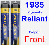 Front Wiper Blade Pack for 1985 Plymouth Reliant - Assurance