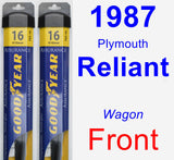 Front Wiper Blade Pack for 1987 Plymouth Reliant - Assurance