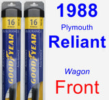 Front Wiper Blade Pack for 1988 Plymouth Reliant - Assurance