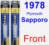 Front Wiper Blade Pack for 1978 Plymouth Sapporo - Assurance