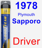 Driver Wiper Blade for 1978 Plymouth Sapporo - Assurance