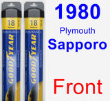 Front Wiper Blade Pack for 1980 Plymouth Sapporo - Assurance