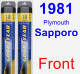 Front Wiper Blade Pack for 1981 Plymouth Sapporo - Assurance