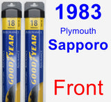 Front Wiper Blade Pack for 1983 Plymouth Sapporo - Assurance