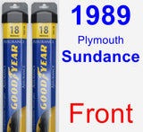 Front Wiper Blade Pack for 1989 Plymouth Sundance - Assurance