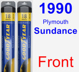 Front Wiper Blade Pack for 1990 Plymouth Sundance - Assurance