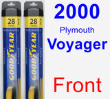 Front Wiper Blade Pack for 2000 Plymouth Voyager - Assurance
