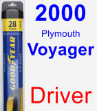 Driver Wiper Blade for 2000 Plymouth Voyager - Assurance