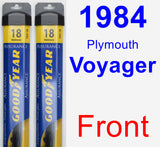 Front Wiper Blade Pack for 1984 Plymouth Voyager - Assurance