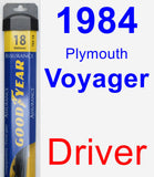 Driver Wiper Blade for 1984 Plymouth Voyager - Assurance