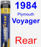 Rear Wiper Blade for 1984 Plymouth Voyager - Assurance