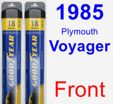 Front Wiper Blade Pack for 1985 Plymouth Voyager - Assurance