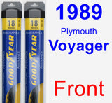 Front Wiper Blade Pack for 1989 Plymouth Voyager - Assurance