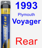 Rear Wiper Blade for 1993 Plymouth Voyager - Assurance