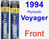 Front Wiper Blade Pack for 1994 Plymouth Voyager - Assurance