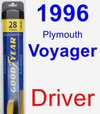 Driver Wiper Blade for 1996 Plymouth Voyager - Assurance