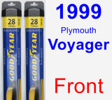 Front Wiper Blade Pack for 1999 Plymouth Voyager - Assurance