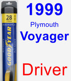 Driver Wiper Blade for 1999 Plymouth Voyager - Assurance