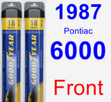 Front Wiper Blade Pack for 1987 Pontiac 6000 - Assurance