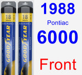 Front Wiper Blade Pack for 1988 Pontiac 6000 - Assurance