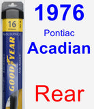 Rear Wiper Blade for 1976 Pontiac Acadian - Assurance
