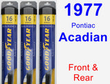 Front & Rear Wiper Blade Pack for 1977 Pontiac Acadian - Assurance