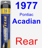 Rear Wiper Blade for 1977 Pontiac Acadian - Assurance