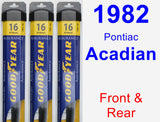 Front & Rear Wiper Blade Pack for 1982 Pontiac Acadian - Assurance