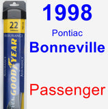 Passenger Wiper Blade for 1998 Pontiac Bonneville - Assurance