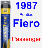 Passenger Wiper Blade for 1987 Pontiac Fiero - Assurance