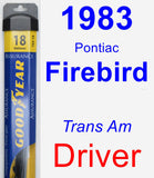 Driver Wiper Blade for 1983 Pontiac Firebird - Assurance