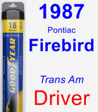 Driver Wiper Blade for 1987 Pontiac Firebird - Assurance