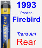 Rear Wiper Blade for 1993 Pontiac Firebird - Assurance