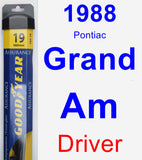 Driver Wiper Blade for 1988 Pontiac Grand Am - Assurance