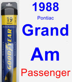 Passenger Wiper Blade for 1988 Pontiac Grand Am - Assurance