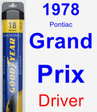 Driver Wiper Blade for 1978 Pontiac Grand Prix - Assurance