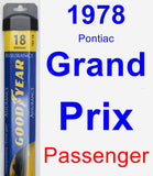 Passenger Wiper Blade for 1978 Pontiac Grand Prix - Assurance