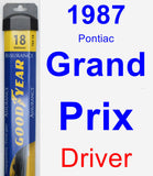 Driver Wiper Blade for 1987 Pontiac Grand Prix - Assurance