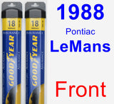 Front Wiper Blade Pack for 1988 Pontiac LeMans - Assurance