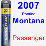 Passenger Wiper Blade for 2007 Pontiac Montana - Assurance