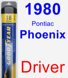 Driver Wiper Blade for 1980 Pontiac Phoenix - Assurance