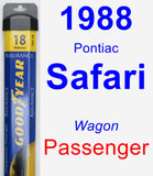 Passenger Wiper Blade for 1988 Pontiac Safari - Assurance