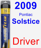 Driver Wiper Blade for 2009 Pontiac Solstice - Assurance