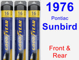 Front & Rear Wiper Blade Pack for 1976 Pontiac Sunbird - Assurance