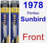 Front Wiper Blade Pack for 1978 Pontiac Sunbird - Assurance