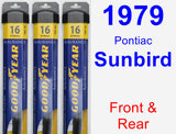 Front & Rear Wiper Blade Pack for 1979 Pontiac Sunbird - Assurance