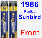 Front Wiper Blade Pack for 1986 Pontiac Sunbird - Assurance