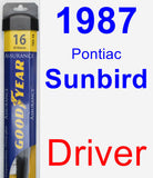 Driver Wiper Blade for 1987 Pontiac Sunbird - Assurance